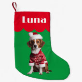 Beagle Spanienhunde Geschenk Weihnachtsbäume niedl Kleiner Weihnachtsstrumpf (Vorderseite)