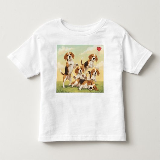 Beagle Spaß T - Shirt! Kleinkind T-shirt (Vorderseite)