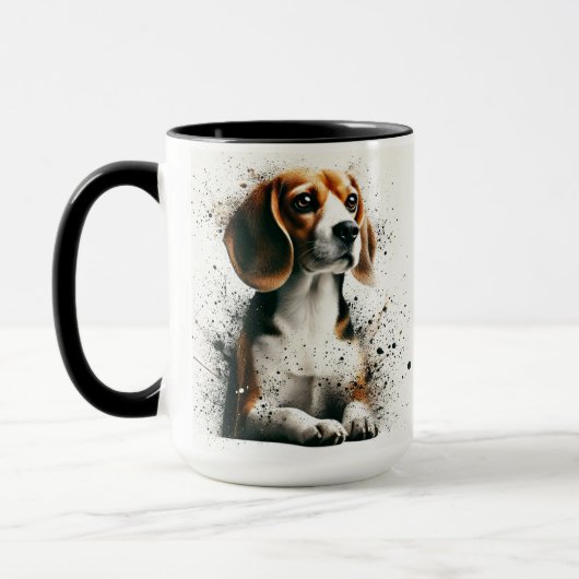 Beagle Spritzer Kaffee Tasse Cup (Links)