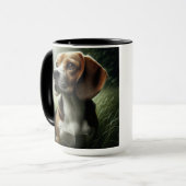 Beagle Spritzer Kaffee Tasse Cup (Vorderseite Links)