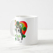 Beagle St Patrick's Day Kaffeetasse (Vorderseite Links)