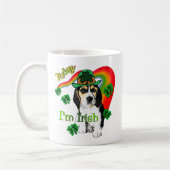 Beagle St Patrick's Day Kaffeetasse (Links)