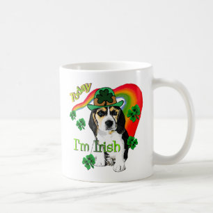 Beagle St Patrick's Day Kaffeetasse