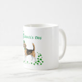 Beagle St Patricks Day Kaffeetasse (VorderseiteRechts)