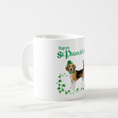 Beagle St Patricks Day Kaffeetasse (Vorderseite Links)