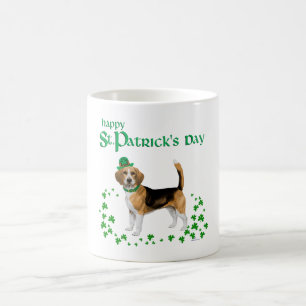 Beagle St Patricks Day Kaffeetasse