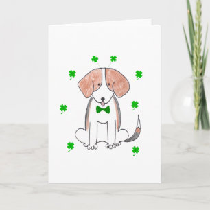 Beagle-St. Patricks Day Karte