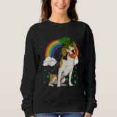 Beagle St Patricks Day Leprechaun Sweatshirt (Vorderseite)