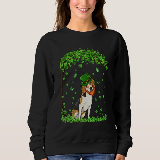 Beagle St Patricks Day Lover Irish Shamrock Dog Lo Sweatshirt (Vorderseite)