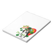 Beagle St Patrick's Day Notizblock (Rotiert)