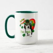 Beagle St Patrick's Day Tasse (Links)