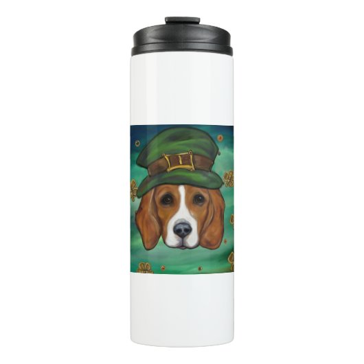 Beagle St. Patty Thermosbecher (Vorderseite)