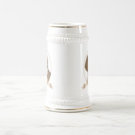 Beagle Stein Bierglas (Mittel)