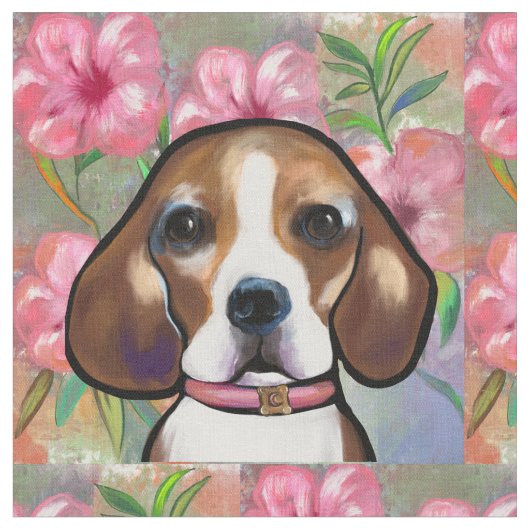 Beagle Stoff (Nahaufnahme)
