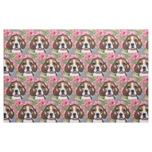 Beagle Stoff (Fat Quarter (45,7 x 55,9 cm))