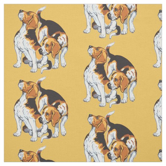 Beagle Stoff (Muster)