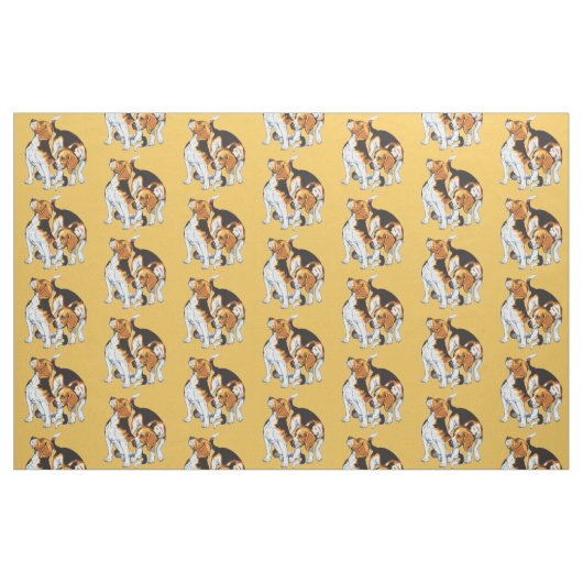 Beagle Stoff (Fat Quarter (45,7 x 55,9 cm))