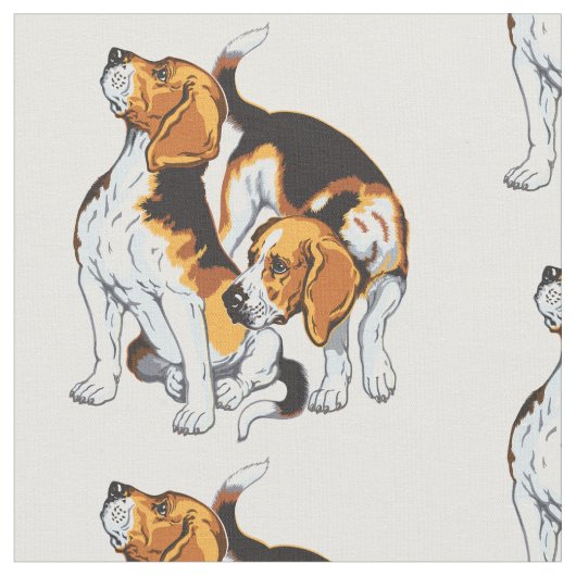 Beagle Stoff (Nahaufnahme)