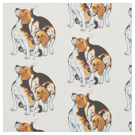 Beagle Stoff (Muster)