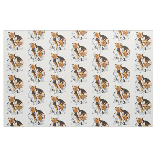 Beagle Stoff (Fat Quarter (45,7 x 55,9 cm))