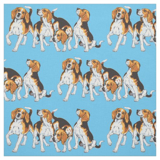 Beagle Stoff (Muster)