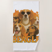 Beagle strandtuch (Vorderseite)