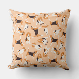 Beagle Streupeach Kissen