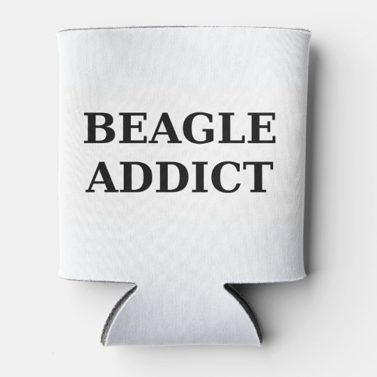 Beagle-Süchtig Dosenkühler (Vorderseite)