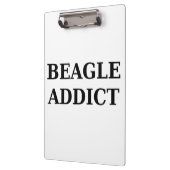 Beagle-Süchtig Klemmbrett (Links)