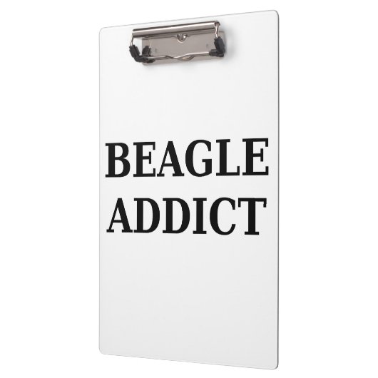 Beagle-Süchtig Klemmbrett (Links)