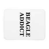 Beagle-Süchtig Magnet (Horizontal)