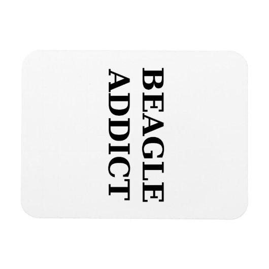 Beagle-Süchtig Magnet (Horizontal)