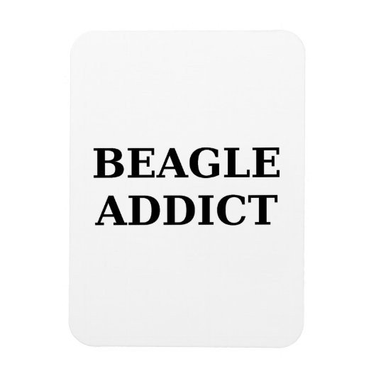 Beagle-Süchtig Magnet (Vertikal)