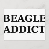 Beagle-Süchtig Postkarte (Vorderseite)