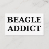 Beagle-Süchtig Visitenkarte (Vorderseite)
