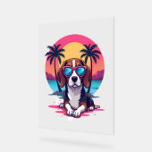 Beagle Sunset Background Shirt, Beagle Mama, Beagl Acrylschild (Winkel)