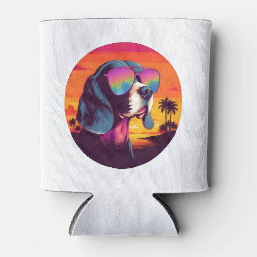 Beagle Sunset Background Shirt, Beagle Mama, Beagl Dosenkühler (Vorderseite)