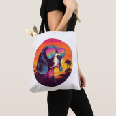 Beagle Sunset Background Shirt, Beagle Mama, Beagl Tasche (Von Nahem)