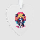 Beagle Sunset Background Shirt, Beagle Mom, Beagle Ornament (Vorderseite)