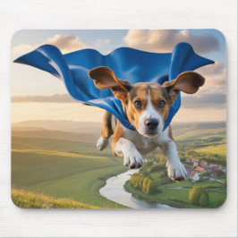 Beagle Superhelden-Mauspad Mousepad