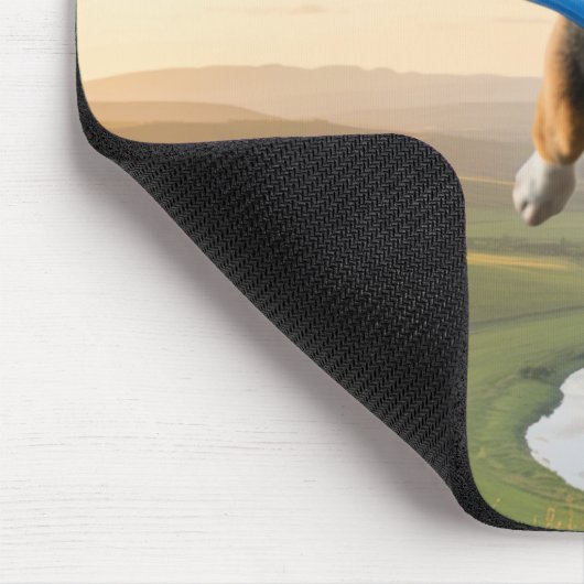 Beagle Superhero Mousepad (Ecke)