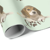 Beagle Tapestyle Imitate Canvas Print Acrylic Prin Geschenkpapier (Rolleneckpunkt)