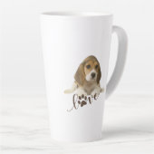Beagle Tapestyle Imitate Canvas Print Acrylic Prin Milchtasse (Rechte Ecke)