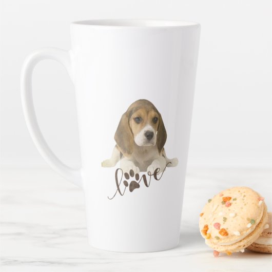 Beagle Tapestyle Imitate Canvas Print Acrylic Prin Milchtasse (Beispiel)