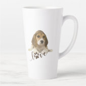 Beagle Tapestyle Imitate Canvas Print Acrylic Prin Milchtasse (Rechts)