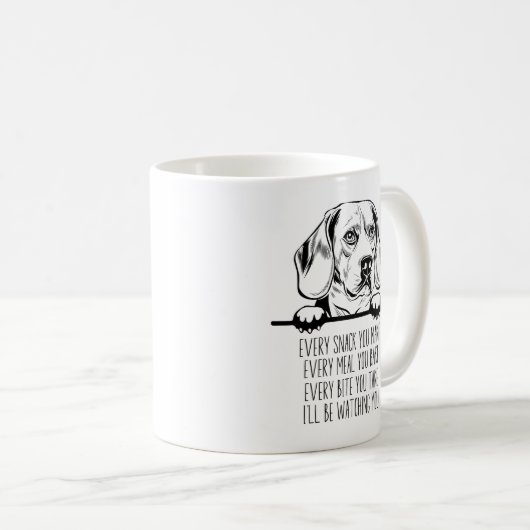 Beagle Tasse, Beagle Geschenk, Beagle Mama Kaffee  Kaffeetasse (VorderseiteRechts)