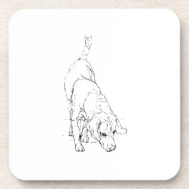 Beagle-Tasse – handgezeichnete Tinte-Hund Getränkeuntersetzer