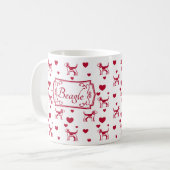 Beagle Tasse mit Herz (Vorderseite Links)