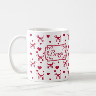 Beagle Tasse mit Herz