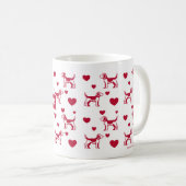 Beagle Tasse mit rotem Herzen (VorderseiteRechts)